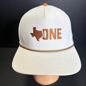 Staunch Texas One White Rope Snapback All Of Us One Texas